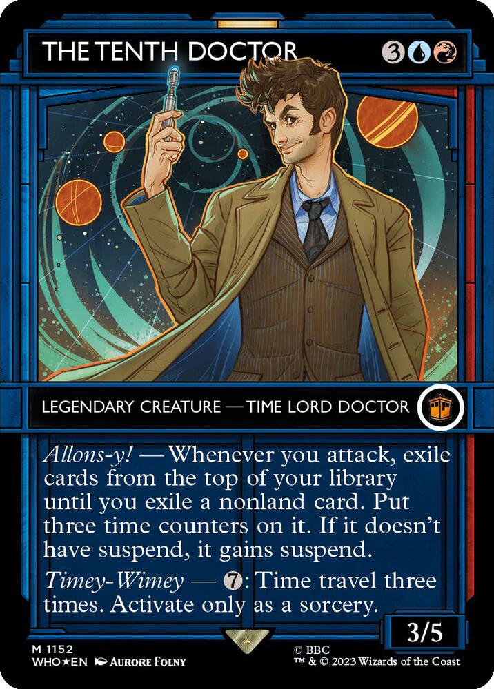 The Tenth Doctor (Showcase) (Surge Foil) card image