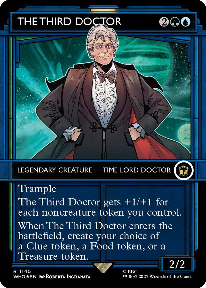 The Third Doctor (Showcase) (Surge Foil) card image