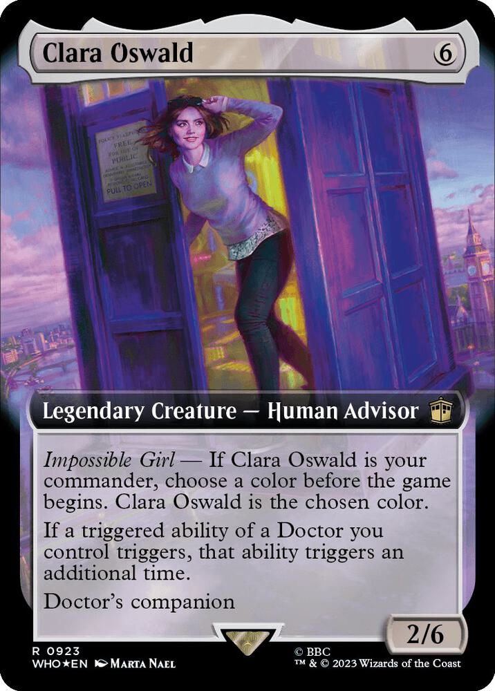 Clara Oswald (Extended Art) (Surge Foil) card image