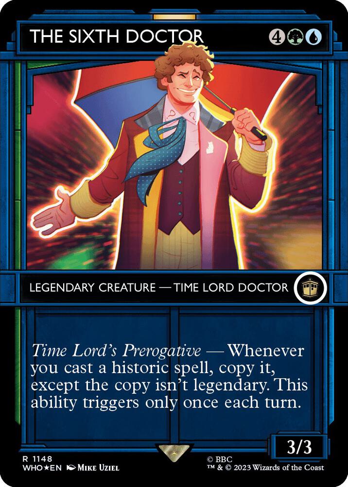 The Sixth Doctor (Showcase) (Surge Foil) card image