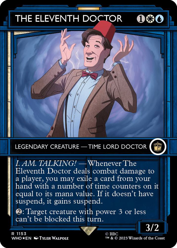 The Eleventh Doctor (Showcase) (Surge Foil) card image