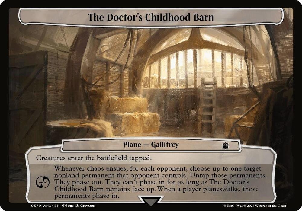 The Doctor's Childhood Barn card image