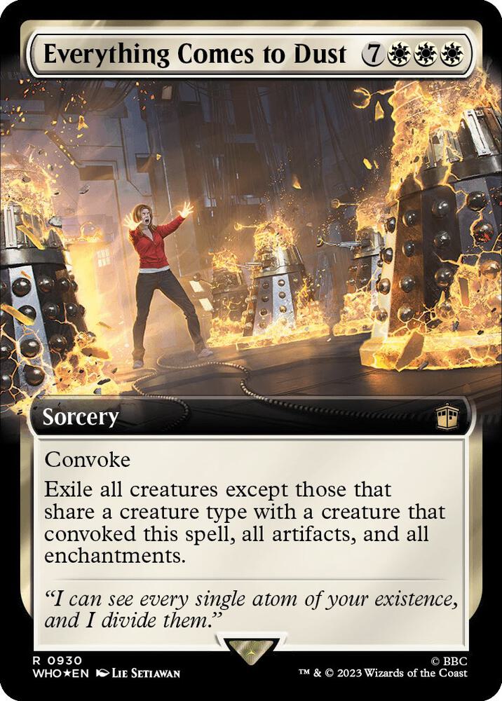 Everything Comes to Dust (Extended Art) (Surge Foil) card image
