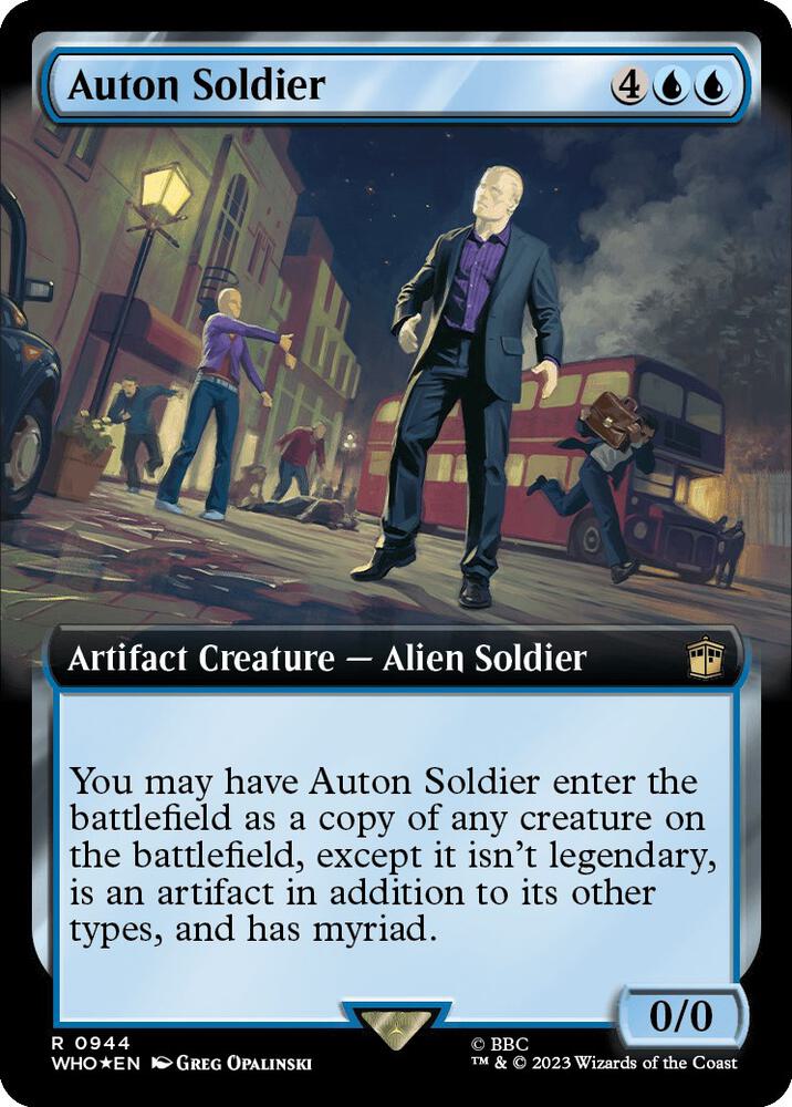 Auton Soldier (Extended Art) (Surge Foil) card image