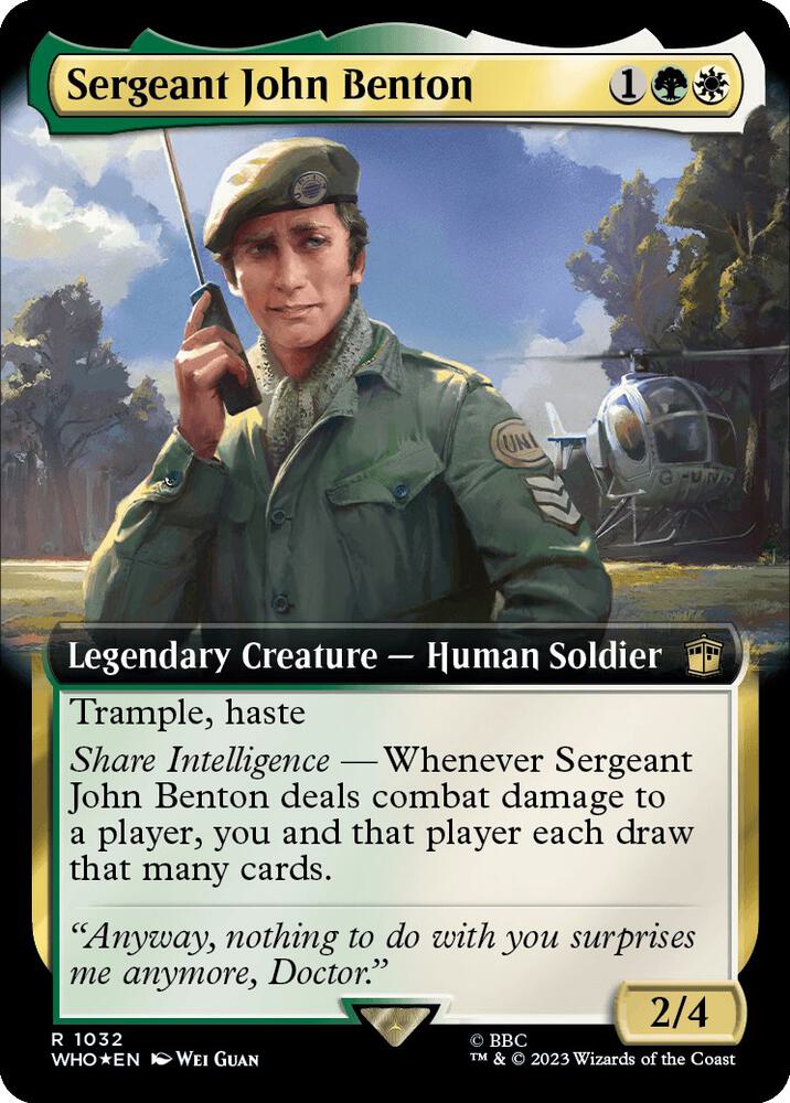 Sergeant John Benton (Extended Art) (Surge Foil) card image