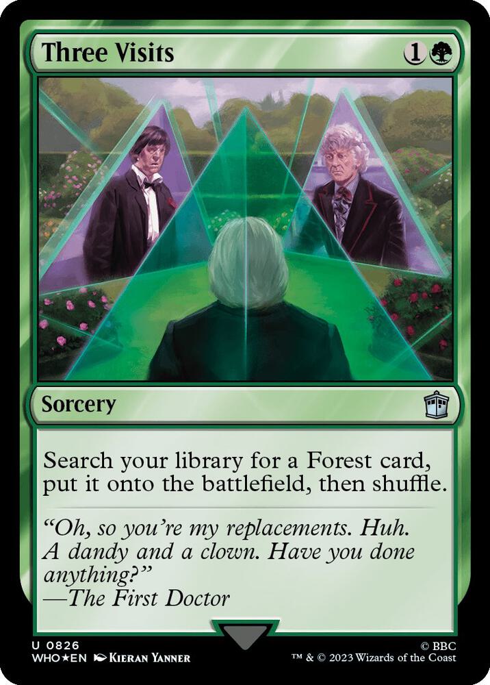 Three Visits (Surge Foil) card image