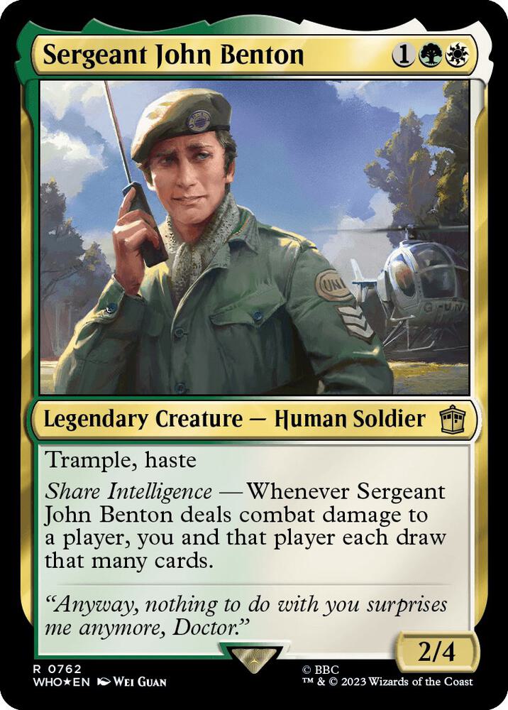 Sergeant John Benton (Surge Foil) card image