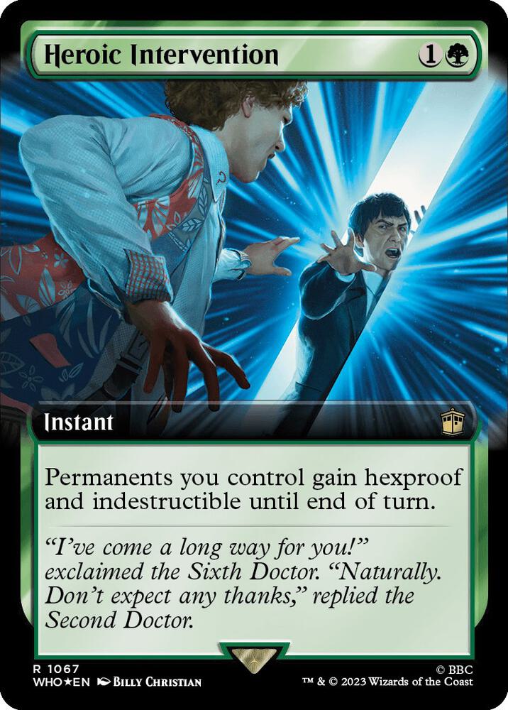 Heroic Intervention (Extended Art) (Surge Foil) card image