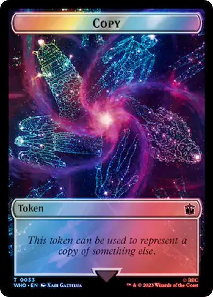 Copy // Alien Warrior Double-Sided Token (Surge Foil) card image
