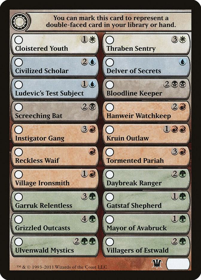 Checklist Card - Innistrad card image