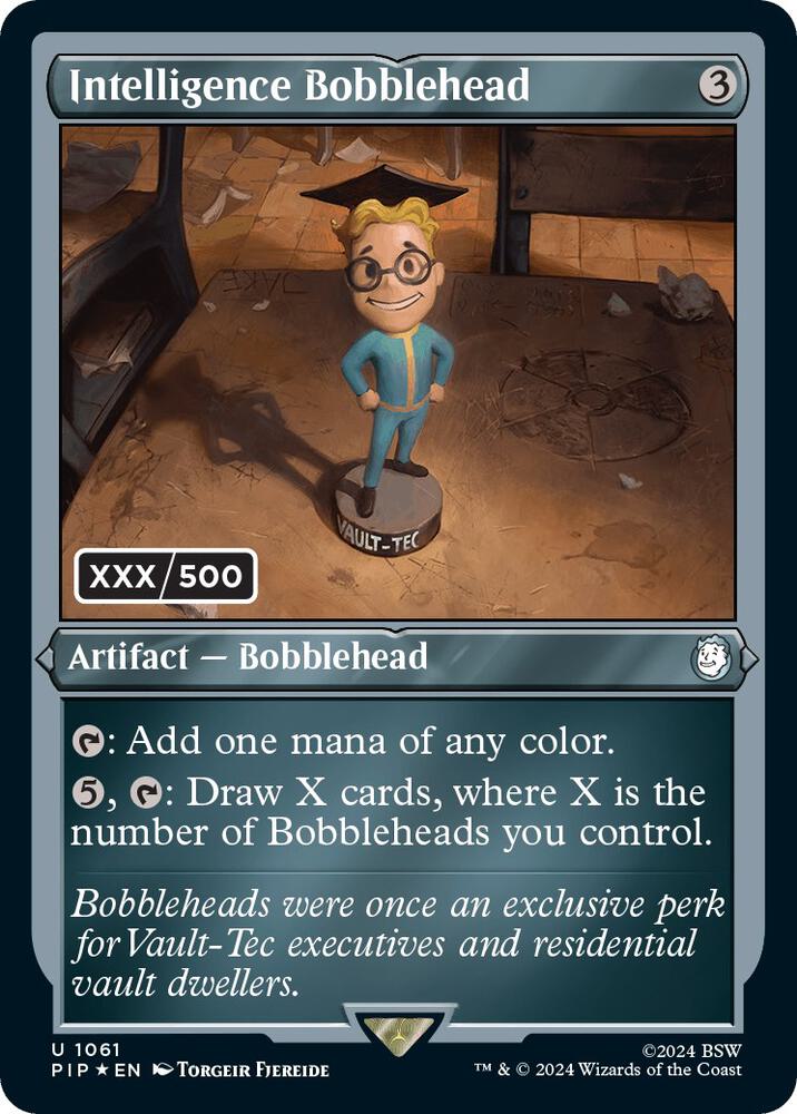 Intelligence Bobblehead (Serial Numbered) card image