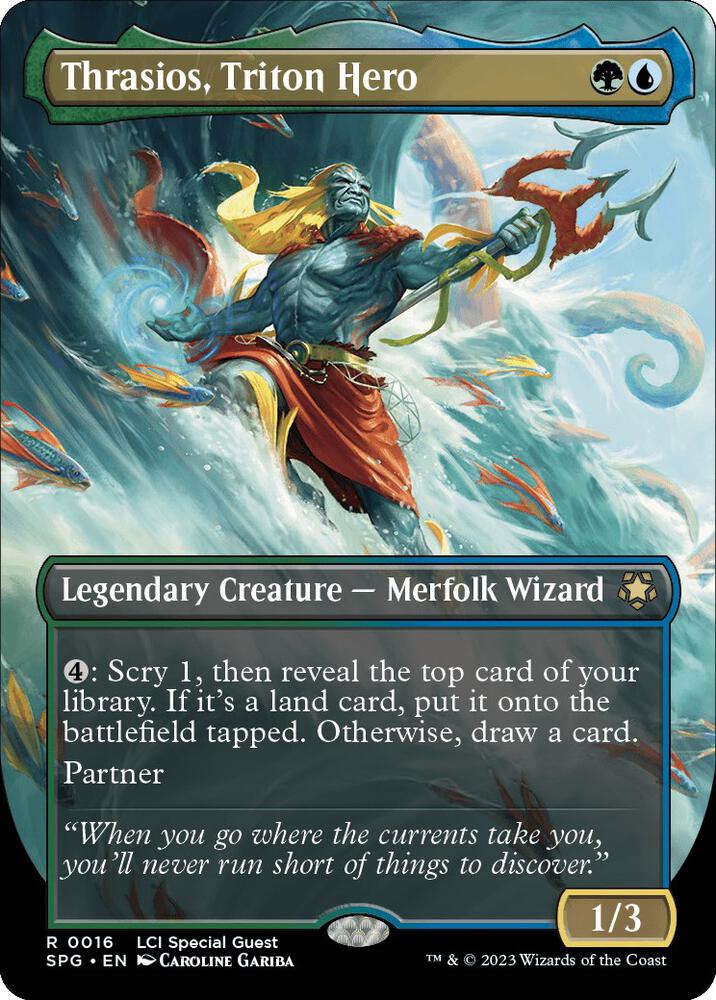 Thrasios, Triton Hero (Borderless) card image