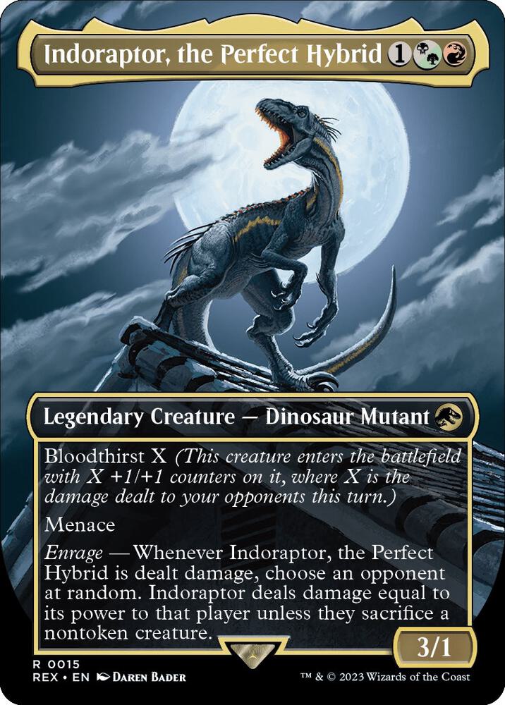Indoraptor, the Perfect Hybrid (Borderless) card image