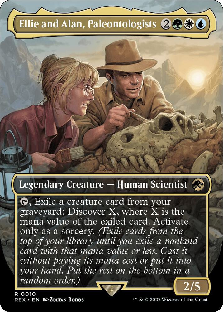 Ellie and Alan, Paleontologists (Borderless) card image