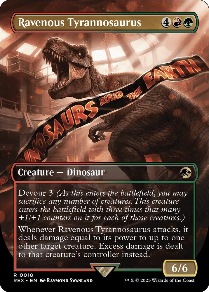 Ravenous Tyrannosaurus (Borderless) card image