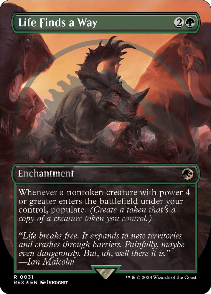 Life Finds a Way (Borderless) (Emblem) card image