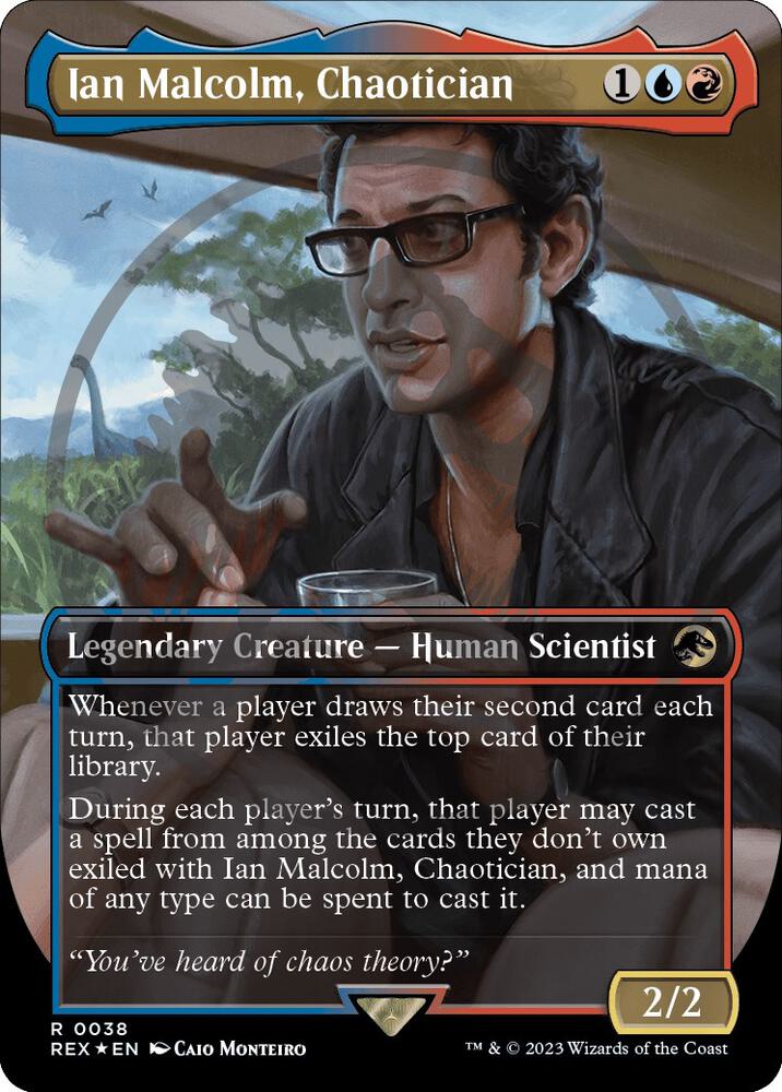 Ian Malcolm, Chaotician (Borderless) (Emblem) card image