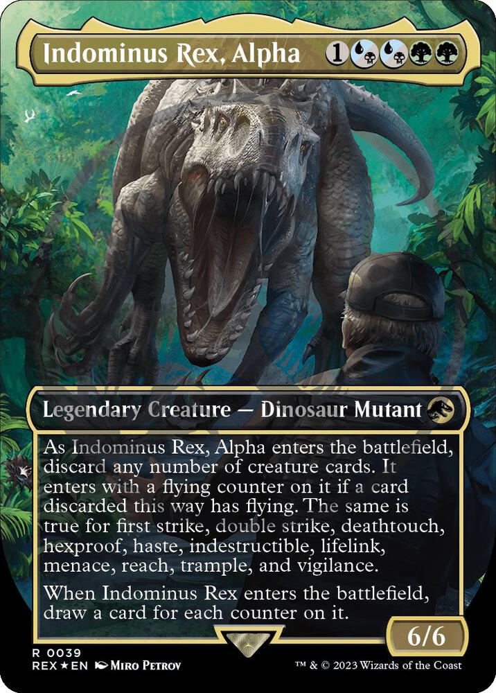 Indominus Rex, Alpha (Borderless) (Emblem) card image