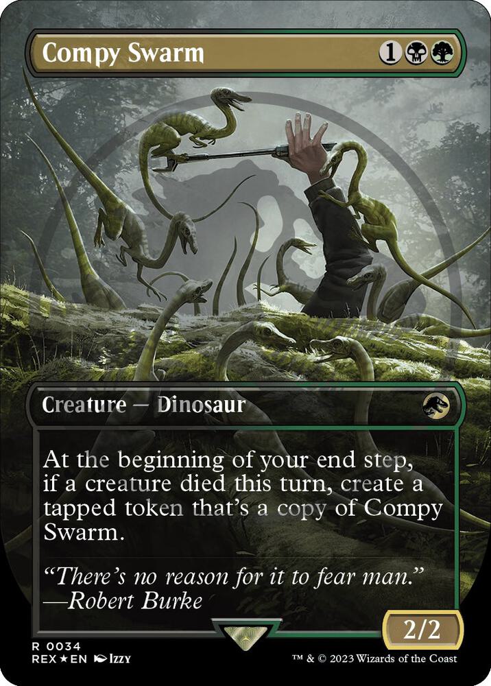 Compy Swarm (Borderless) (Emblem) card image