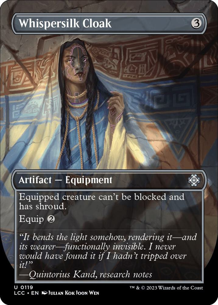 Whispersilk Cloak (Borderless) card image