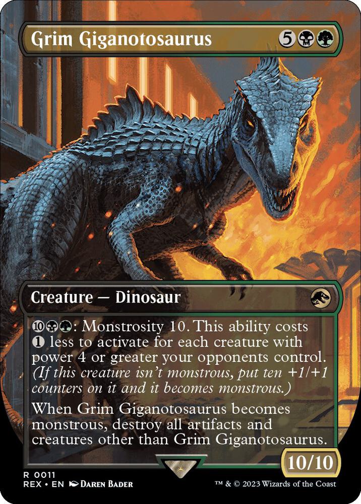 Grim Giganotosaurus (Borderless) card image