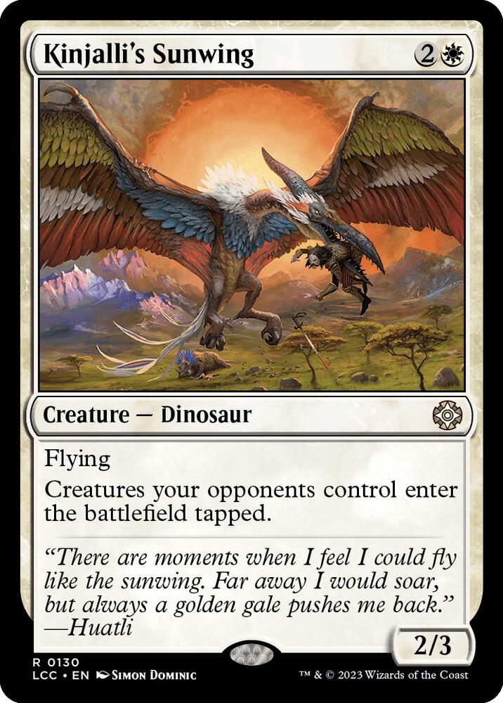 Kinjalli's Sunwing card image