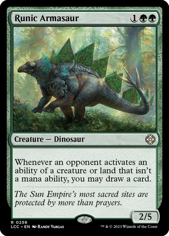Runic Armasaur card image