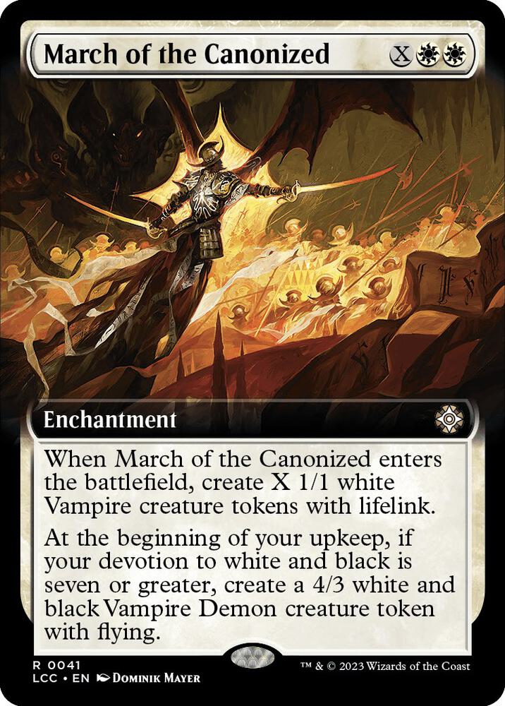 March of the Canonized (Extended Art) card image