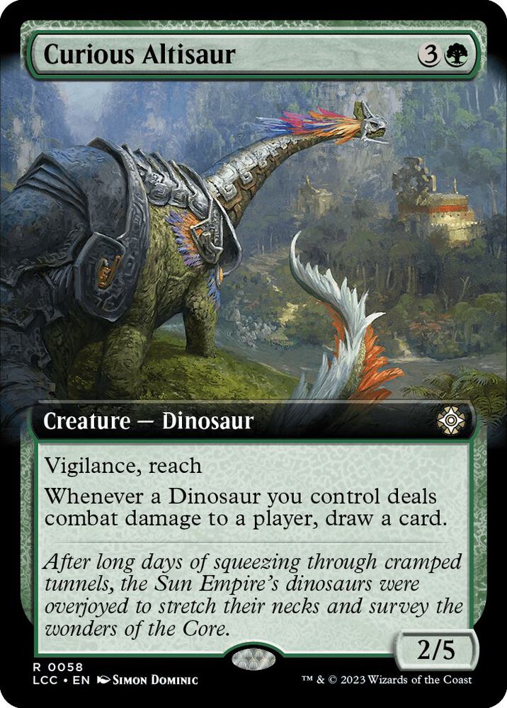 Curious Altisaur (Extended Art) card image