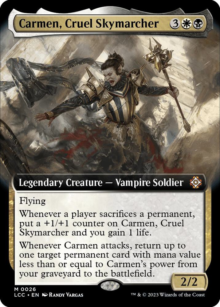Carmen, Cruel Skymarcher (Extended Art) card image