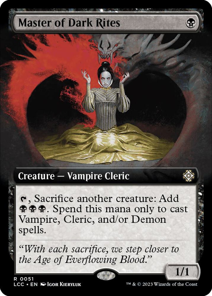 Master of Dark Rites (Extended Art) card image