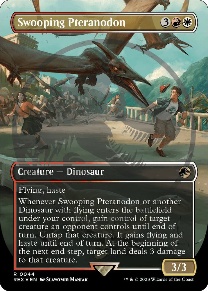 Swooping Pteranodon (Borderless) (Emblem) card image
