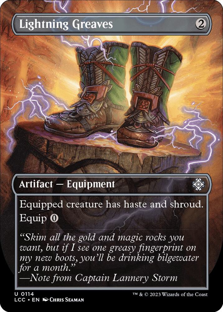 Lightning Greaves (Borderless) card image