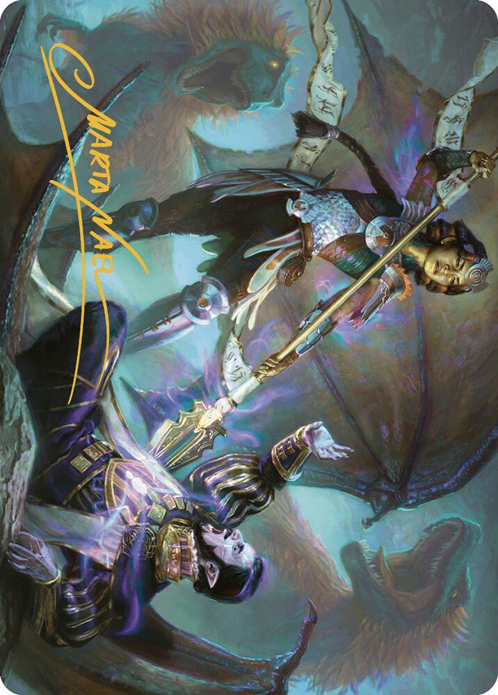 Huatli's Final Strike Art Card (Gold-Stamped Signature) card image