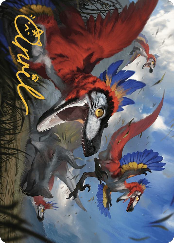 Wrathful Raptors Art Card (Gold-Stamped Signature) card image