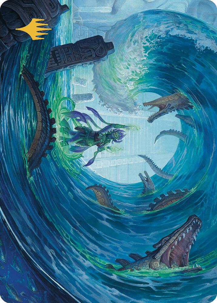 Wave Goodbye Art Card (Gold-Stamped Planeswalker Symbol) card image