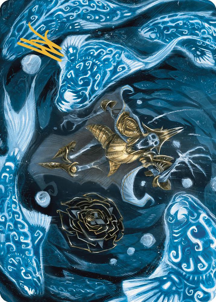 Eaten by Piranhas Art Card (Gold-Stamped Signature) card image