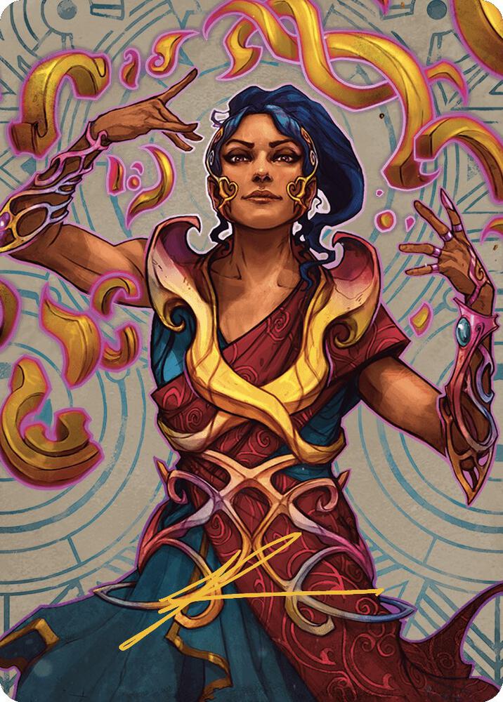 Saheeli, the Sun's Brilliance Art Card (Gold-Stamped Signature) card image