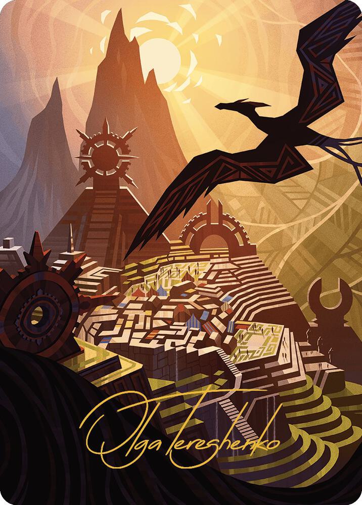 Plains Art Card (Gold-Stamped Signature) card image