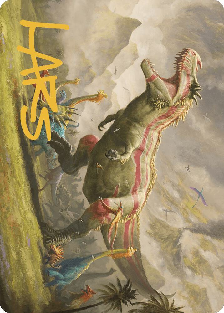 Ghalta, Stampede Tyrant Art Card (Gold-Stamped Signature) card image