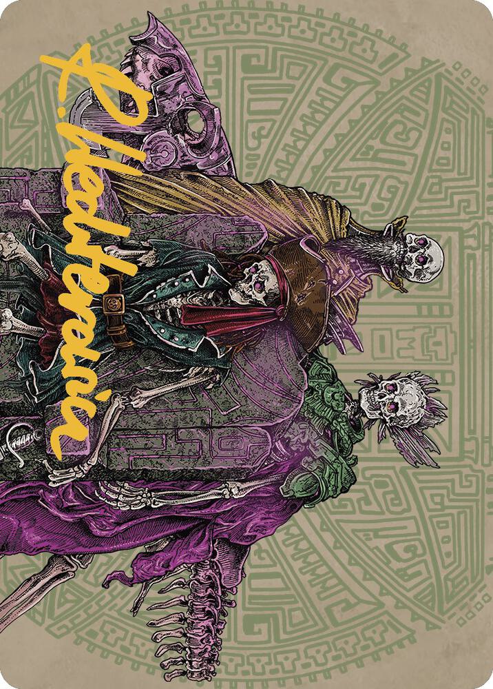 Throne of the Grim Captain Art Card (Gold-Stamped Signature) card image