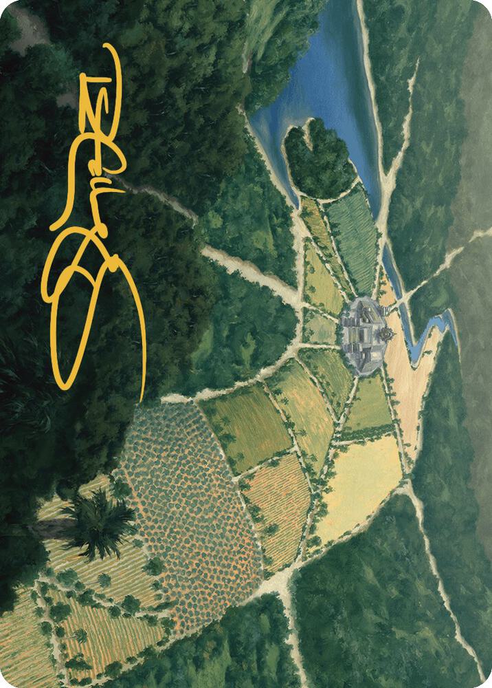 Restless Prairie Art Card (Gold-Stamped Signature) card image