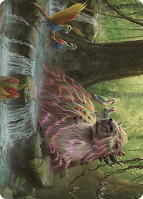 Basking Capybara Art Card card image