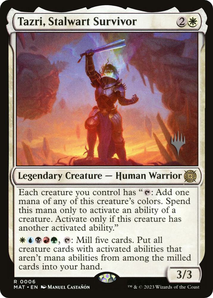 Tazri, Stalwart Survivor card image