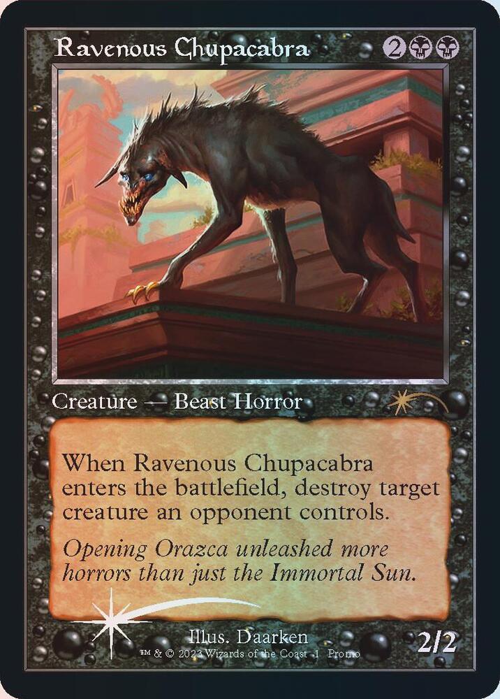 Ravenous Chupacabra (Retro Frame) card image
