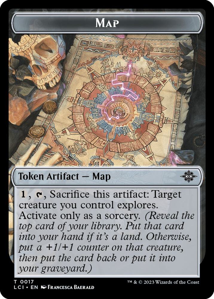 Map // Dinosaur (0001) Double-Sided Token card image
