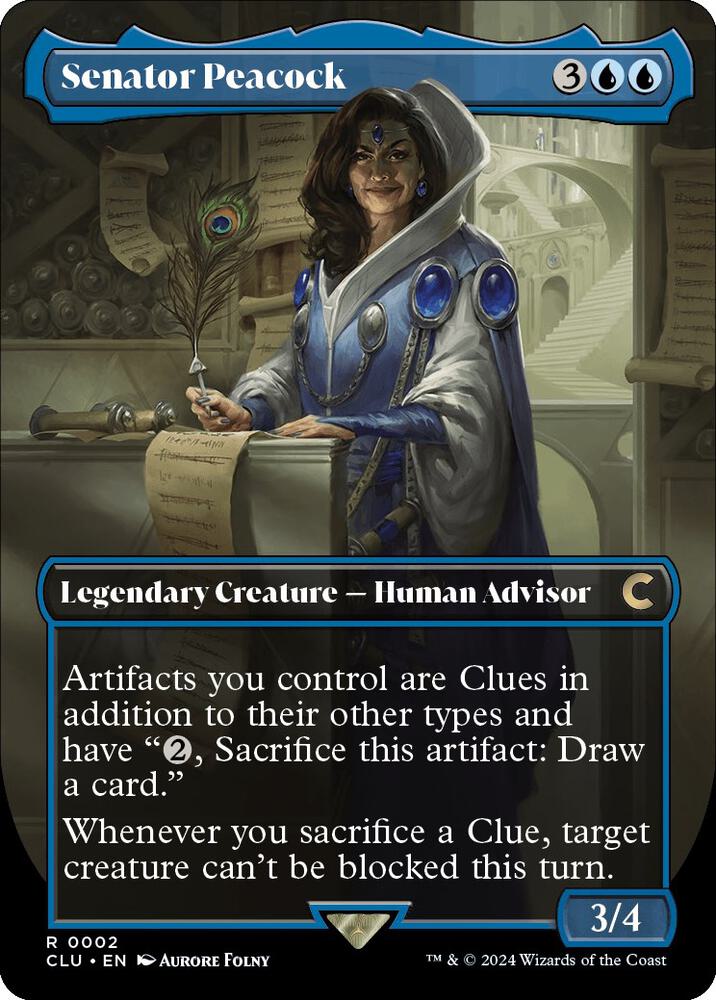 Senator Peacock (Borderless) card image