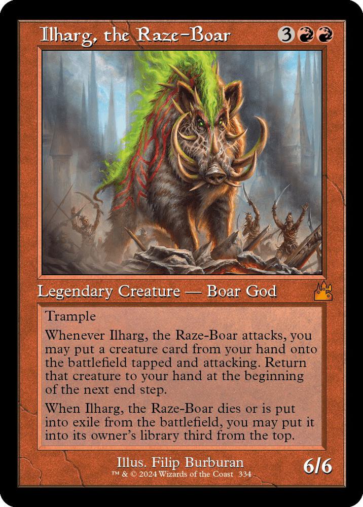 Ilharg, the Raze-Boar (Retro Frame) card image