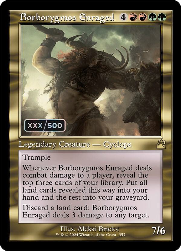 Borborygmos Enraged (Retro Frame) (Serial Numbered) card image