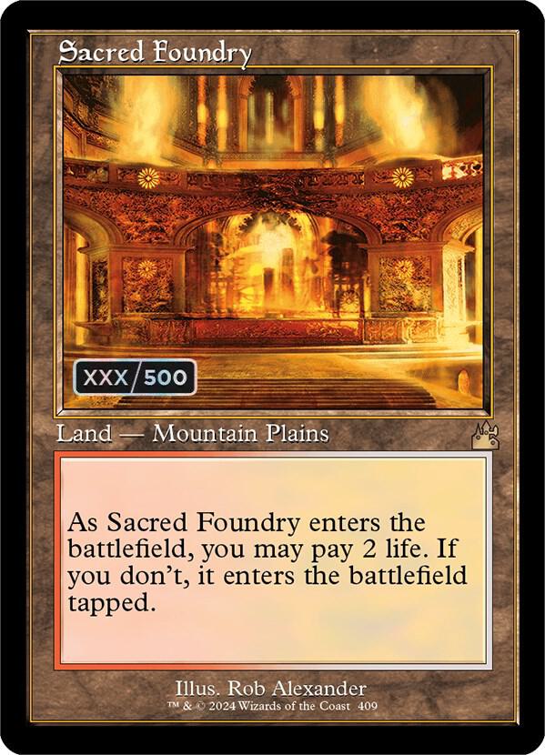 Sacred Foundry (Retro Frame) (Serial Numbered) card image